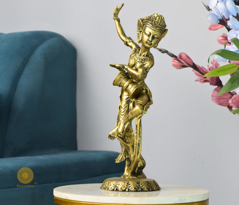 Dancing Pose Lady Figurine - The Gharnish - A Unit of Satkala Creations