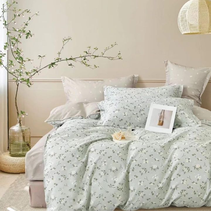 Romeo and Juliet penited pure cotton Ac Dohar Set of 4 pieces - The Gharnish - A Unit of Satkala Creations