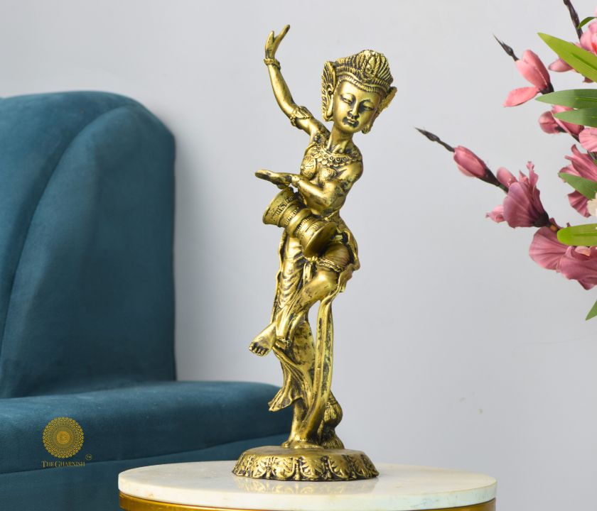 Dancing Pose Lady Figurine - The Gharnish - A Unit of Satkala Creations