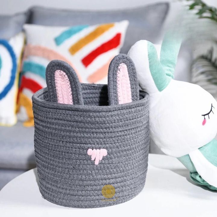 Cute Rabbit Rope Storage Basket - The Gharnish - A Unit of Satkala Creations