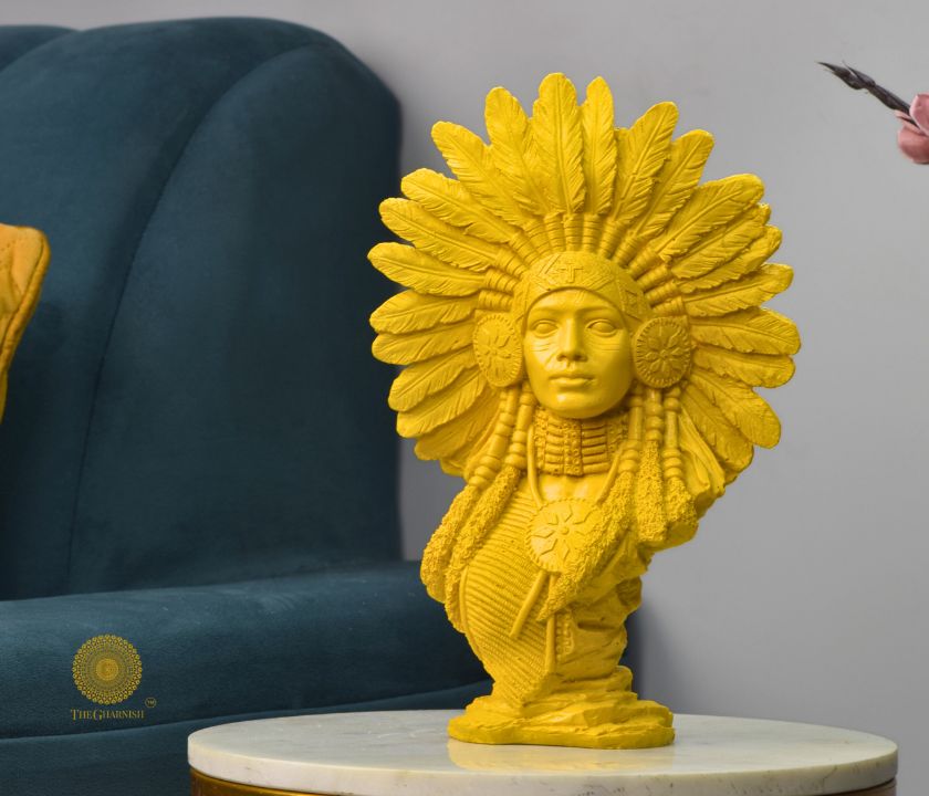 Traditional Trible Decorated Women Statue / Modren Art - The Gharnish - A Unit of Satkala Creations