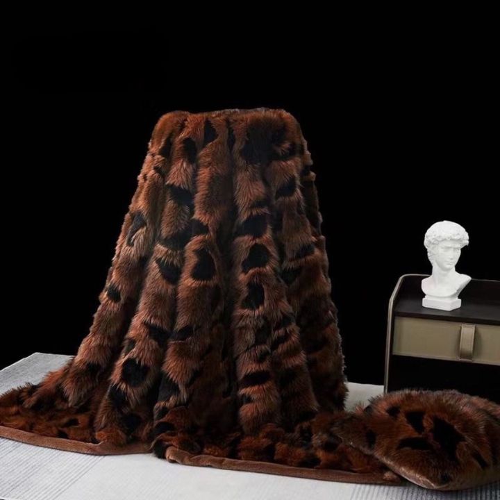 Korean Cashmere Panthar Furr Blanket - The Gharnish - A Unit of Satkala Creations
