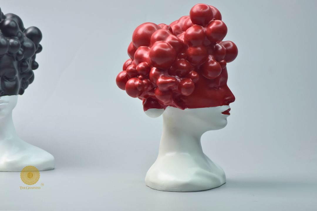 Modern Stylish Lady Face Statue - The Gharnish - A Unit of Satkala Creations