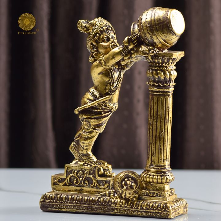 Makhanchor Bal Gopal Statue - The Gharnish - A Unit of Satkala Creations