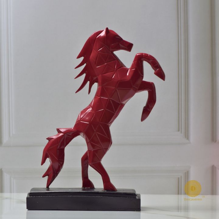 Jumping Stallion Horse resin Statue - The Gharnish - A Unit of Satkala Creations