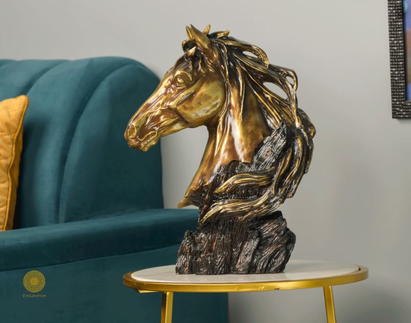 Modern Hair Horse Sclupture (6x12x16 Inches) - The Gharnish - A Unit of Satkala Creations