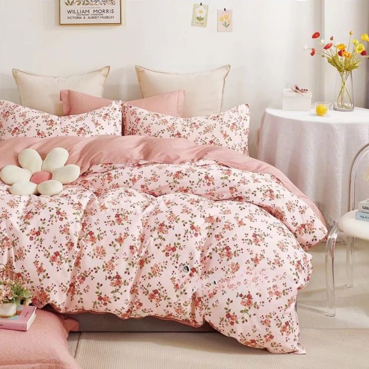 Romeo and Juliet penited pure cotton Ac Dohar Set of 4 pieces - The Gharnish - A Unit of Satkala Creations