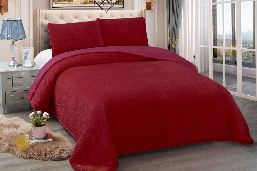 Homy Premium Reversible Quilted Bedcover - The Gharnish - A Unit of Satkala Creations
