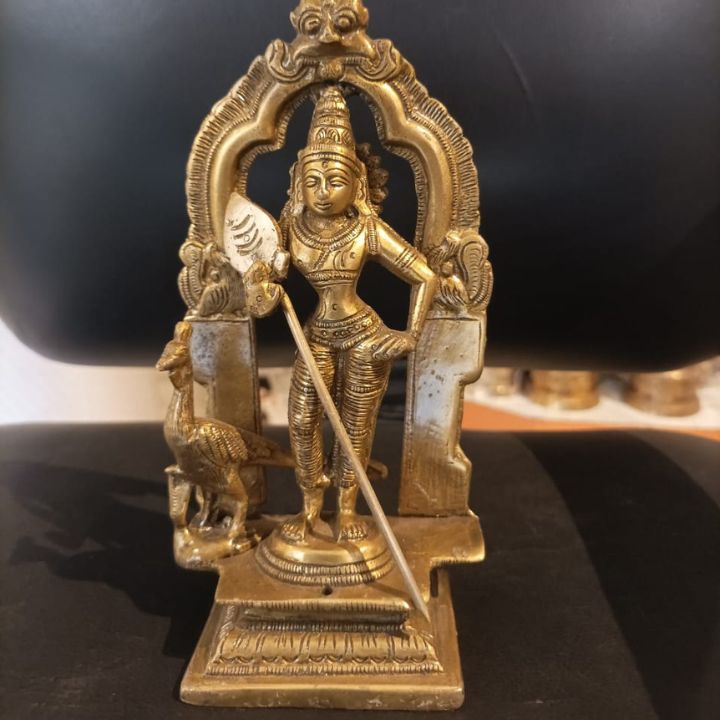 Brass Tribhanga Pose Murugun Swami - The Gharnish - A Unit of Satkala Creations