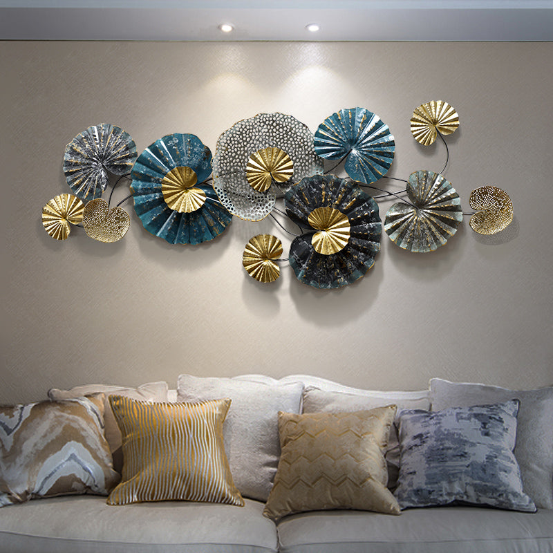 Modern Designed Mushroom Flower Wall Art (48X20 Inches) - The Gharnish - A Unit of Satkala Creations