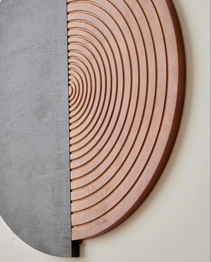 Handcrafted using high-quality wood in black and brown tones