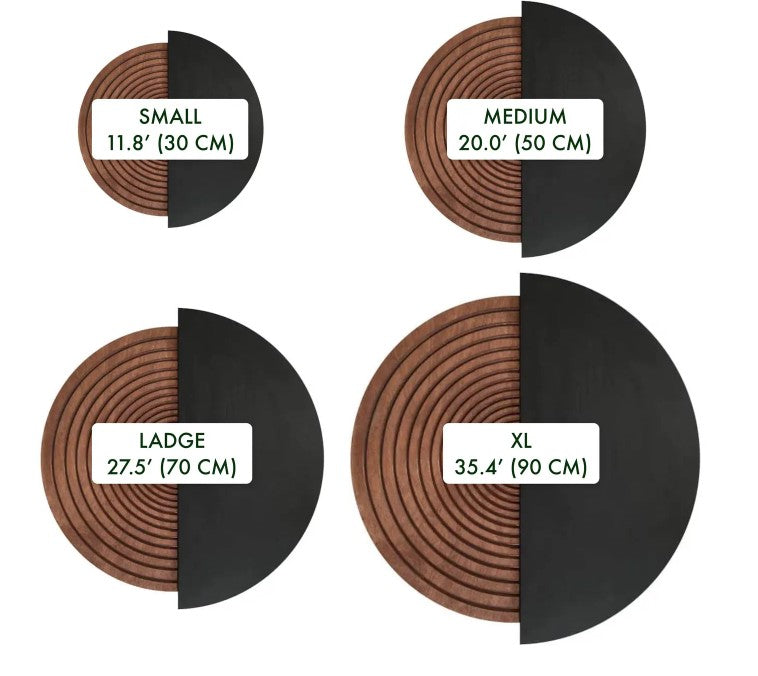 Handcrafted using high-quality wood in black and brown tones