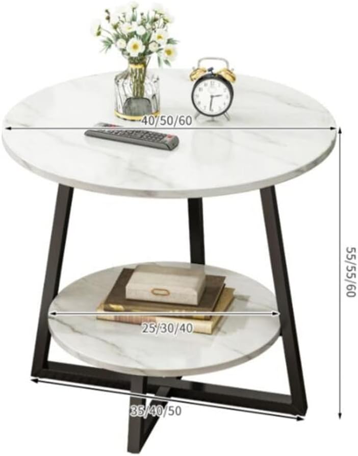 Modern Coffee Table with Metal Frame,Side Table Sofa Table for Living Room - The Gharnish - A Unit of Satkala Creations