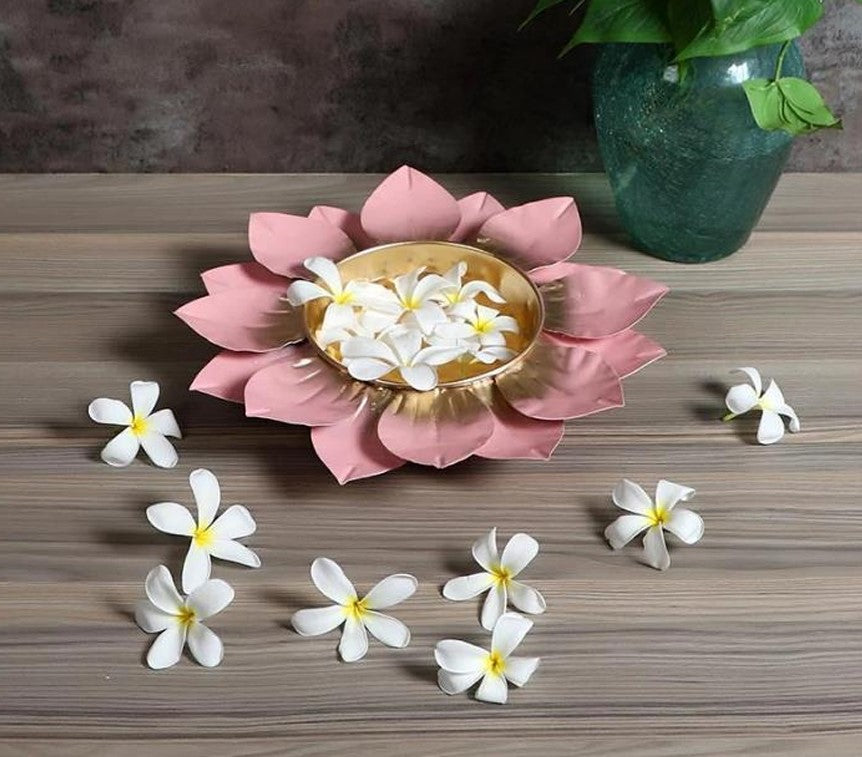 Spread Lotus Urli Set of 4 - The Gharnish - A Unit of Satkala Creations