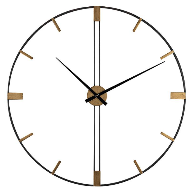 Modern Sleek Black and Gold Ring (24 Inches Dia) - The Gharnish - A Unit of Satkala Creations