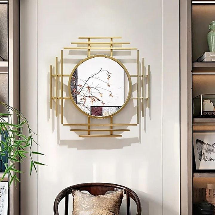 Arial Designed Wall Mirror (24 Inches) - The Gharnish - A Unit of Satkala Creations