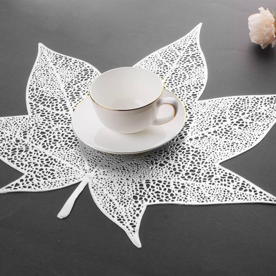 Leaf Design Dinning Table Mat - Set of 6 - The Gharnish - A Unit of Satkala Creations