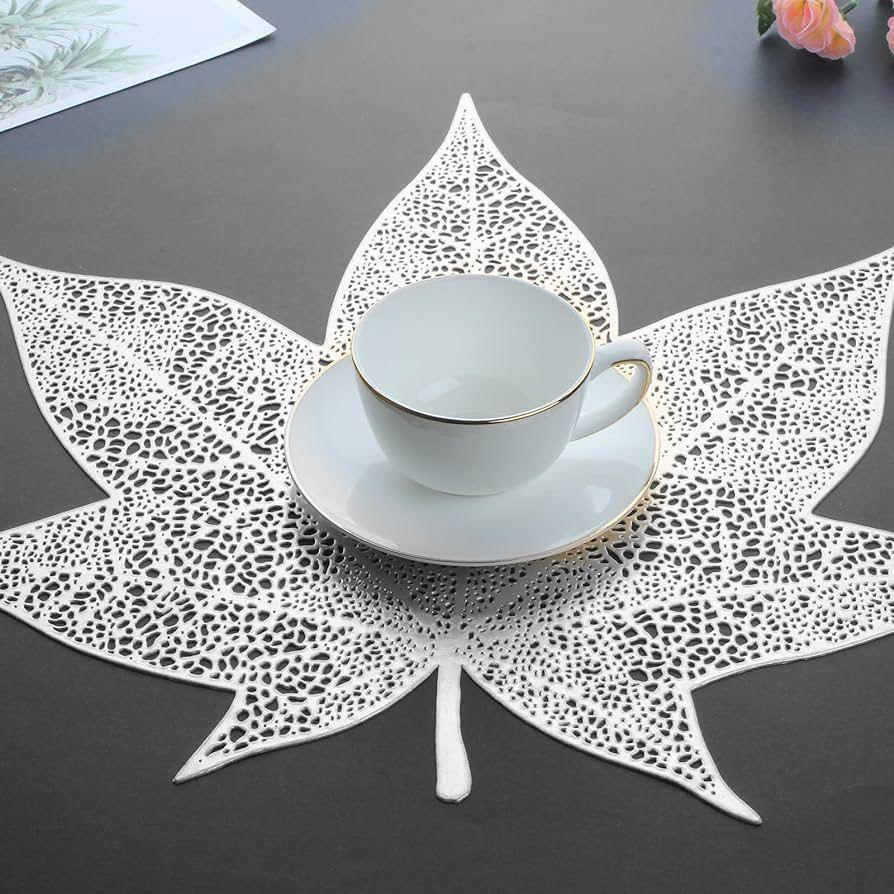 Leaf Design Dinning Table Mat - Set of 6 - The Gharnish - A Unit of Satkala Creations