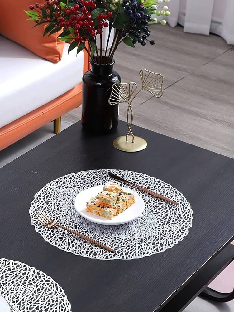 Leaf Design Dinning Table Mat - Set of 6 - The Gharnish - A Unit of Satkala Creations