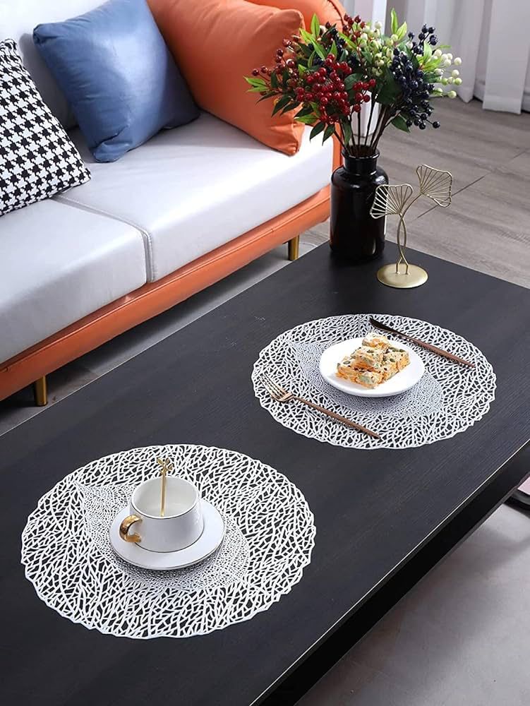 Leaf Design Dinning Table Mat - Set of 6 - The Gharnish - A Unit of Satkala Creations