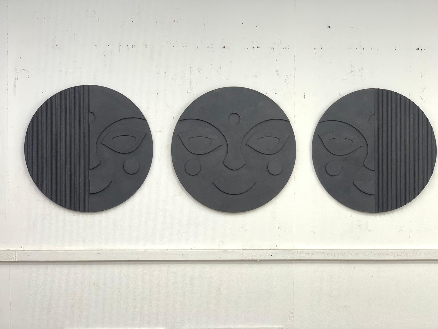 Unique Design Wooden Artpiece Set of 3 - The Gharnish - A Unit of Satkala Creations