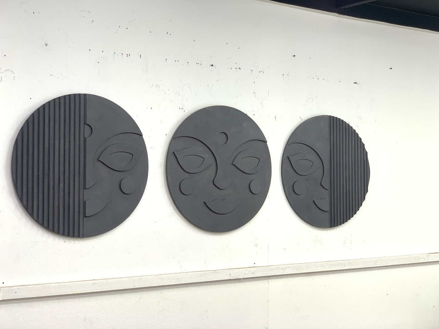 Unique Design Wooden Artpiece Set of 3 - The Gharnish - A Unit of Satkala Creations