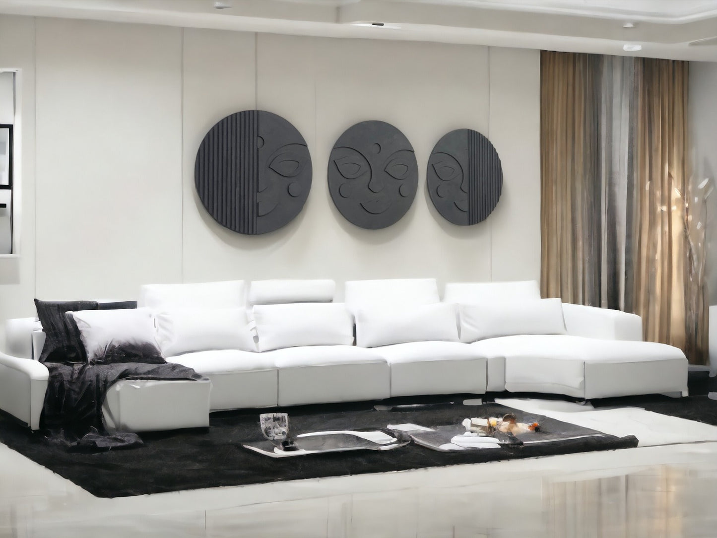 Unique Design Wooden Artpiece Set of 3 - The Gharnish - A Unit of Satkala Creations
