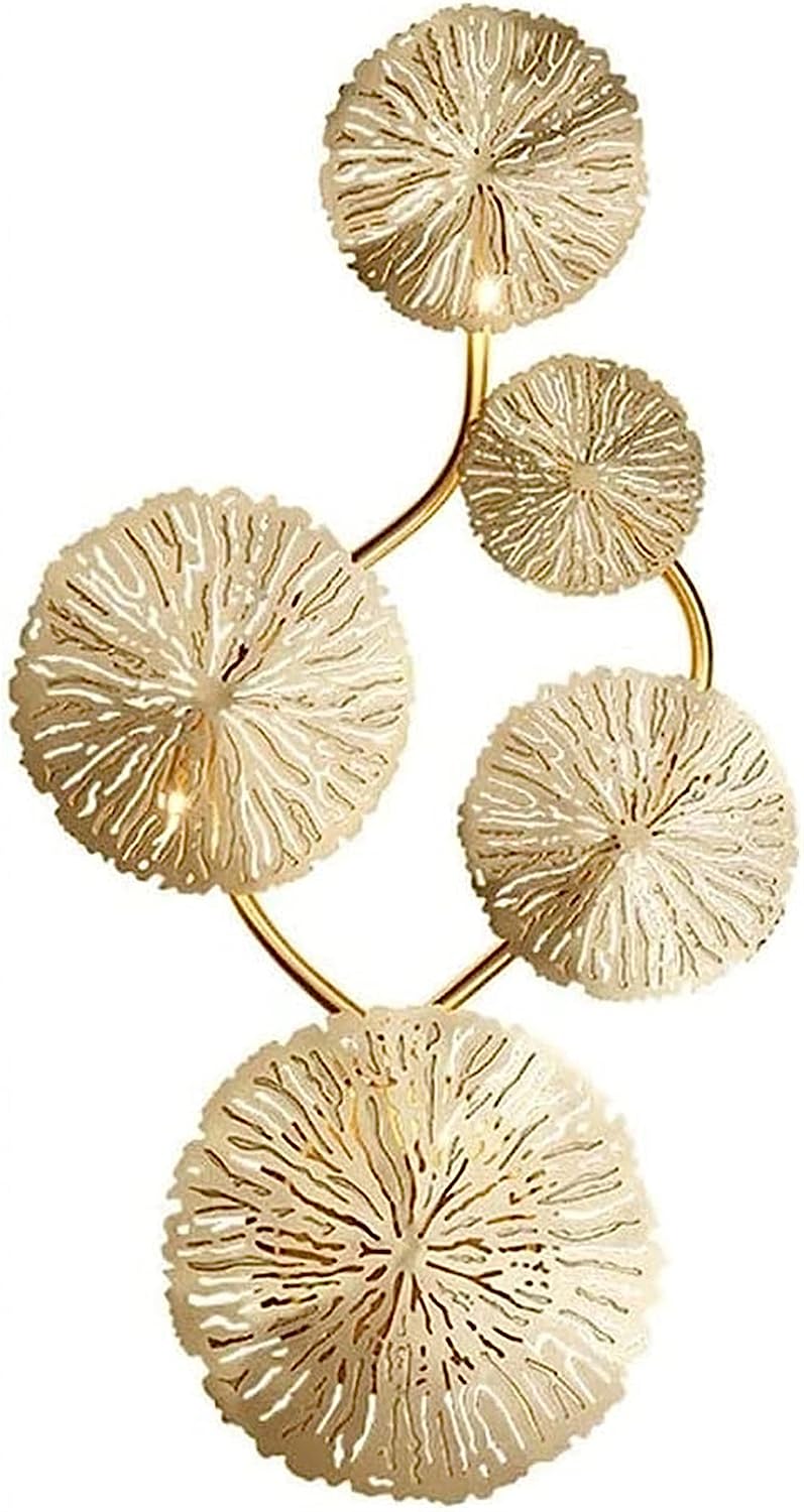 Metal Gold Finish Luxury Wall Mount Lamp - The Gharnish - A Unit of Satkala Creations