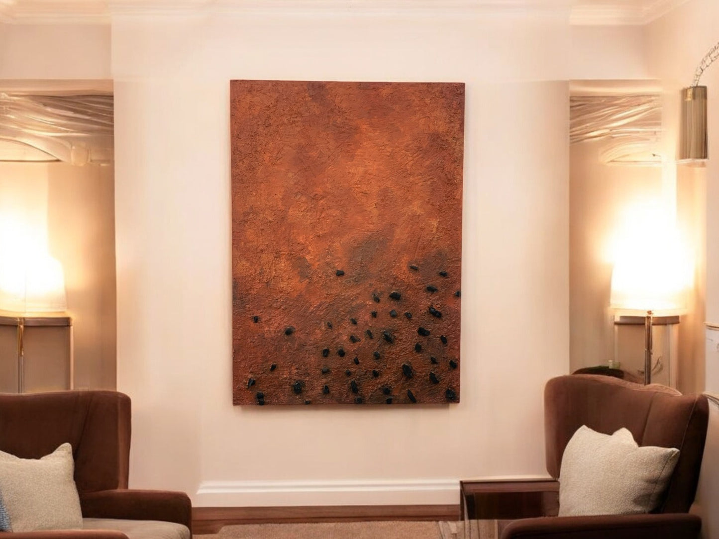 Modern Wall Decor for Living Room Bedroom Abstract Geometric Print Art - The Gharnish - A Unit of Satkala Creations