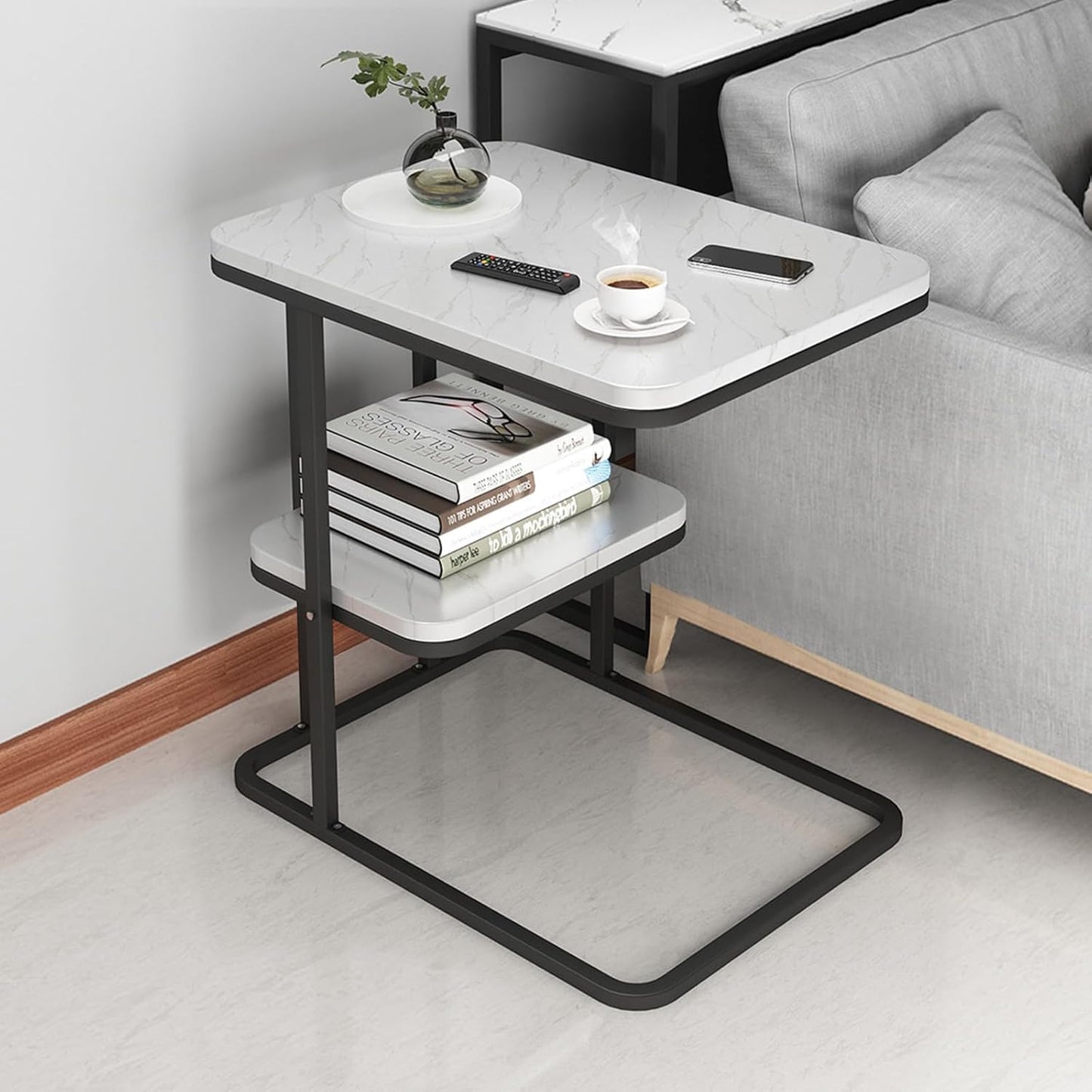 Sofa Side Cabinet Modern Simple Small tea table Sitting Room Corner Table Multi-functional square Table - The Gharnish - A Unit of Satkala Creations