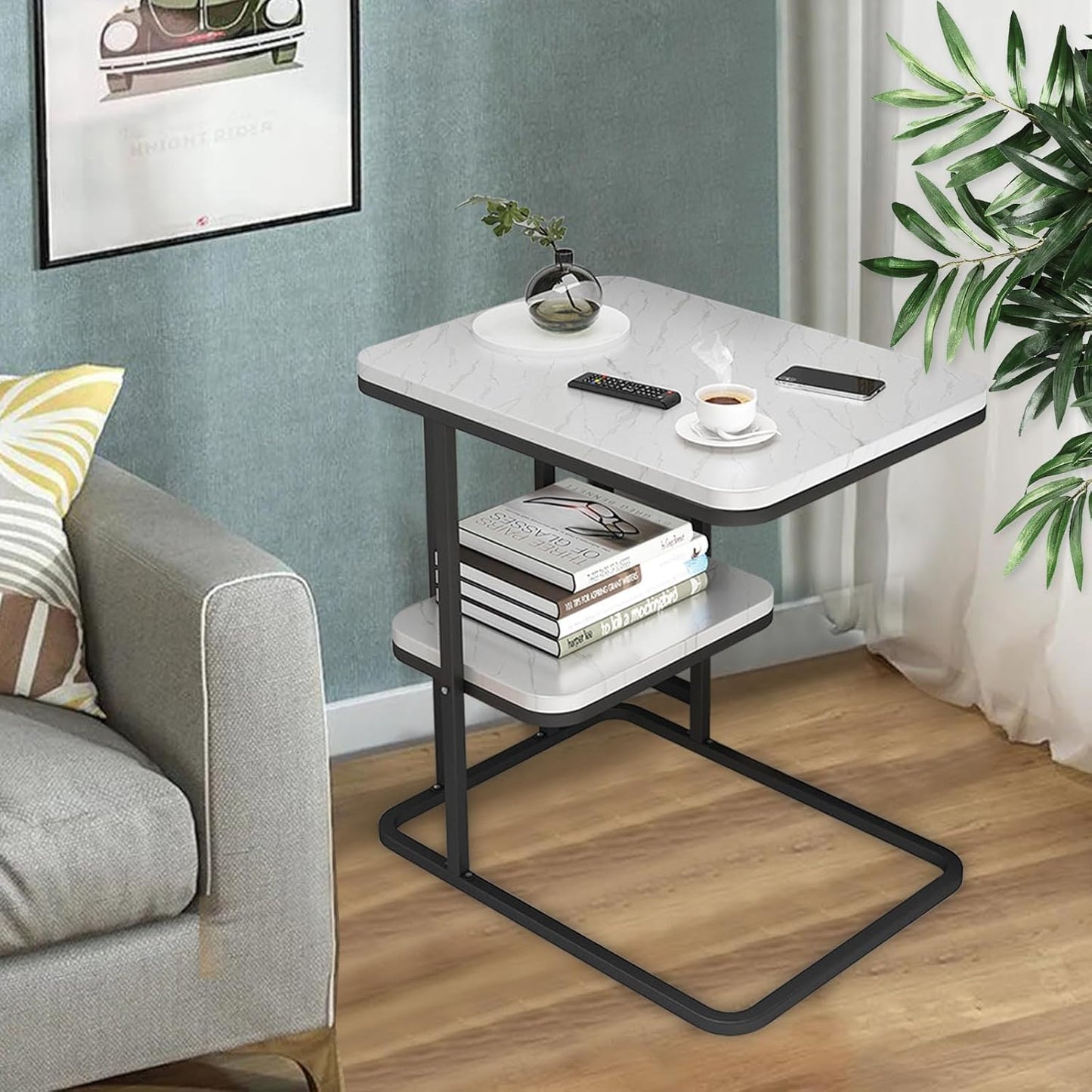 Sofa Side Cabinet Modern Simple Small tea table Sitting Room Corner Table Multi-functional square Table - The Gharnish - A Unit of Satkala Creations