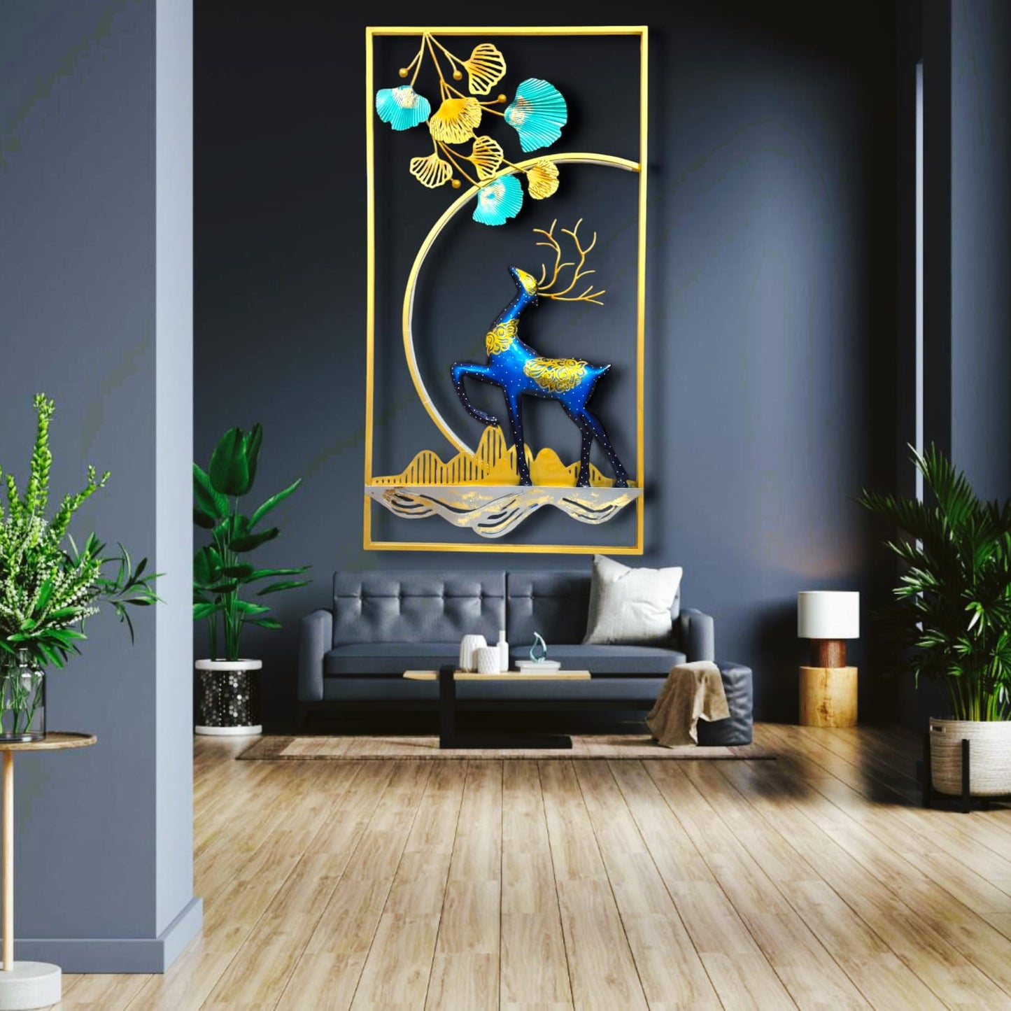 Deer & Nature Wall Art with LED - The Gharnish - A Unit of Satkala Creations
