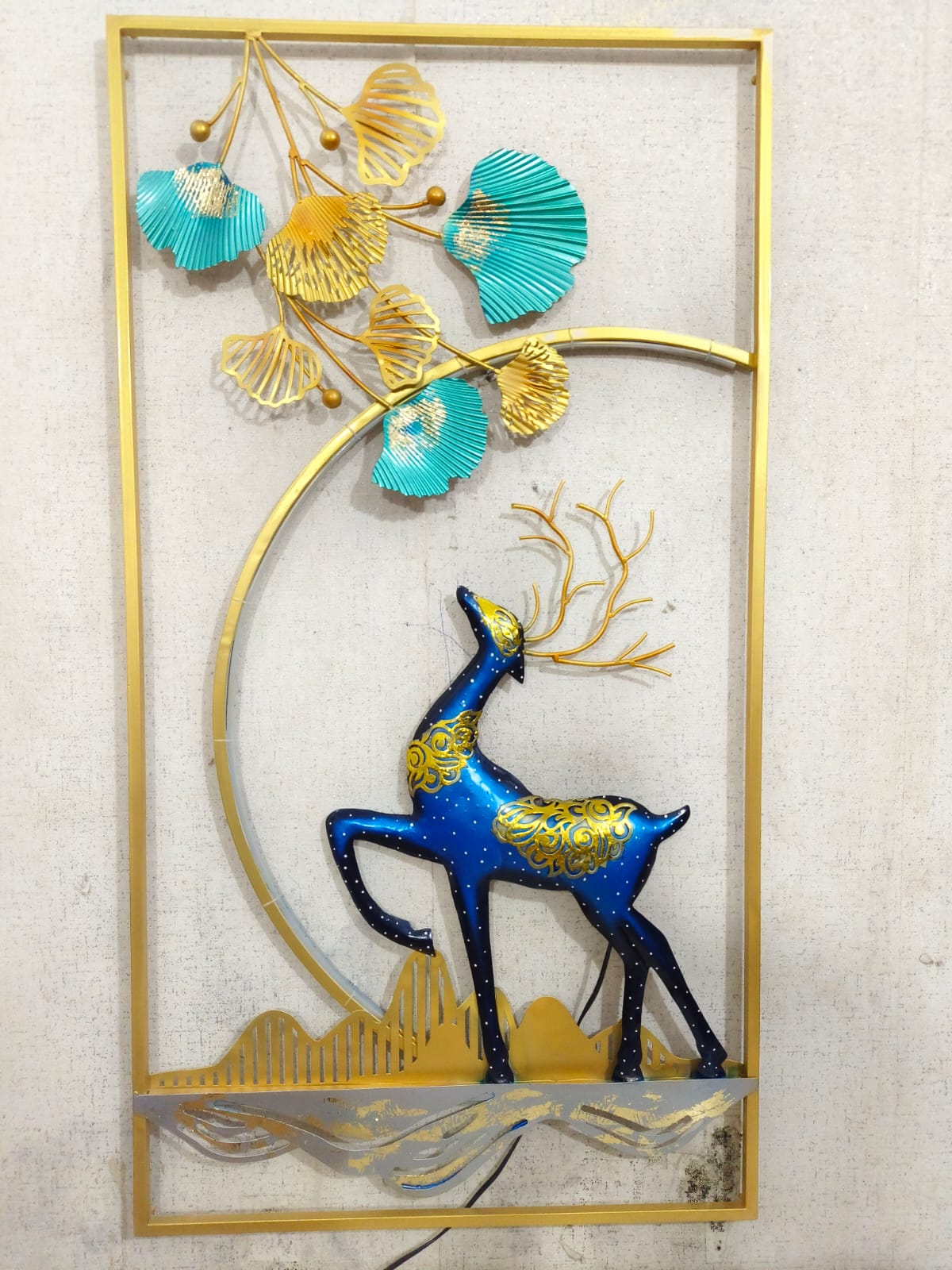 Deer & Nature Wall Art with LED - The Gharnish - A Unit of Satkala Creations