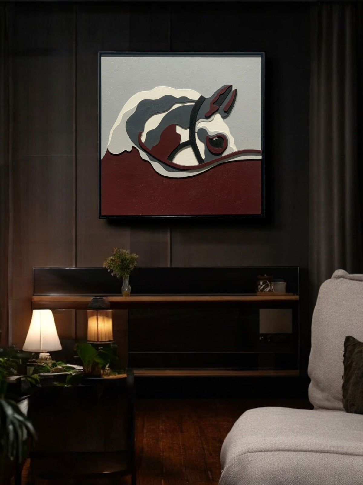 Designer and Modern Horse Wooden Wall Art - The Gharnish - A Unit of Satkala Creations