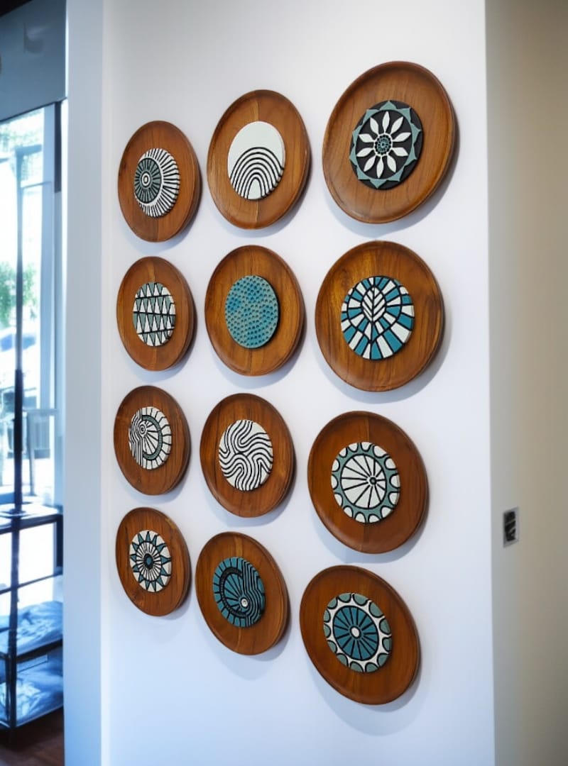 Artisan Carved Wooden Wall Sculpture – Set of 12 Framed Panels | Handcrafted Wall Art Decor - The Gharnish - A Unit of Satkala Creations