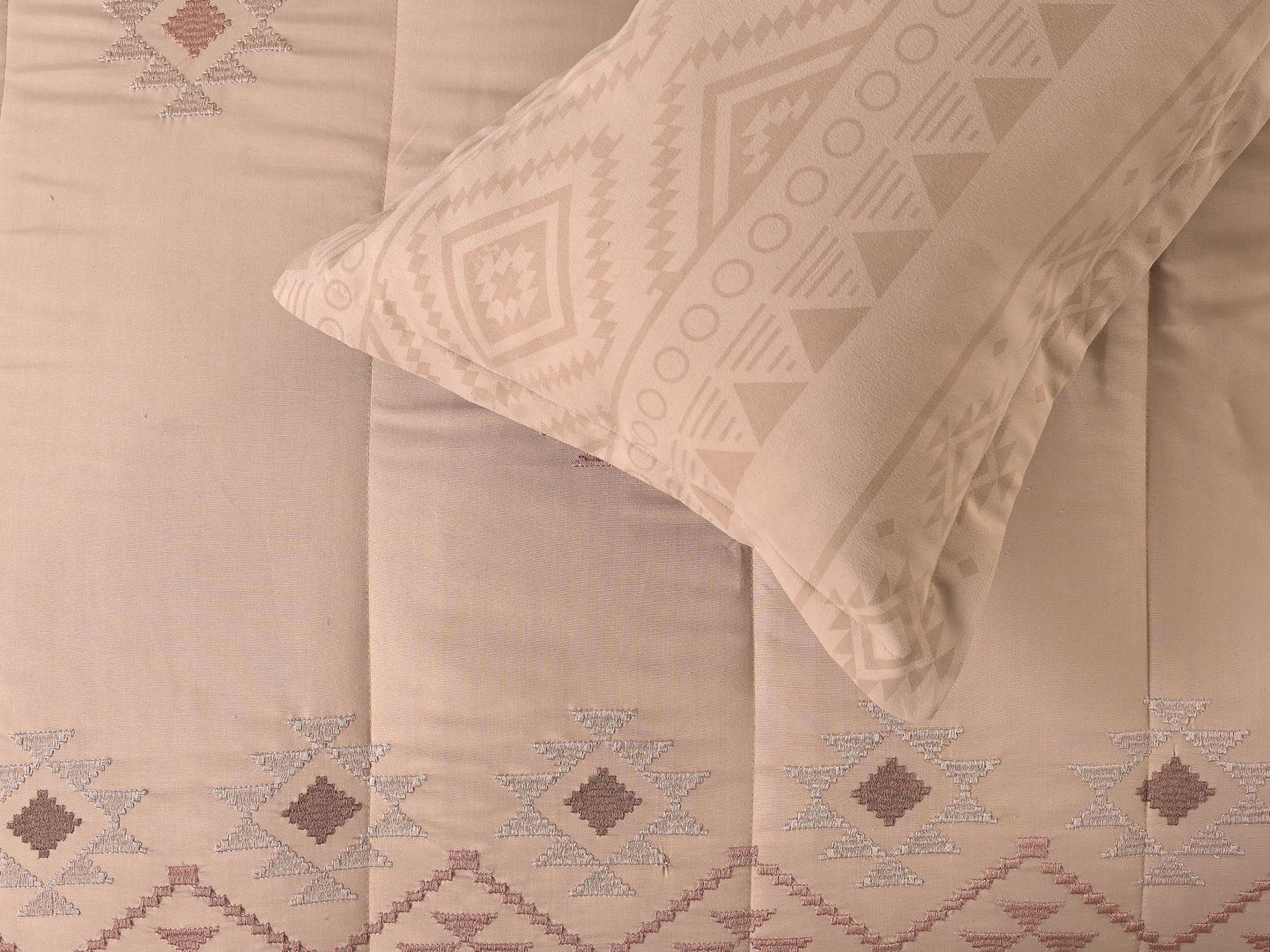 6 Pcs Jewels All Season Quilted Comforter Set - The Gharnish - A Unit of Satkala Creations