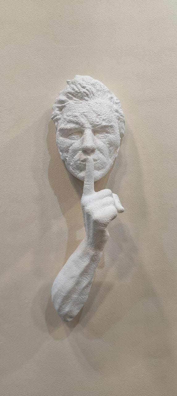 3D Sculpture Man Coming Out of the Wall Abstract Figure For Home and Office - The Gharnish - A Unit of Satkala Creations