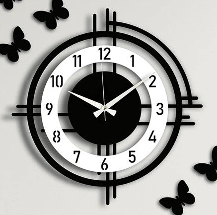 Designer Metallic Wall Clock - The Gharnish - A Unit of Satkala Creations