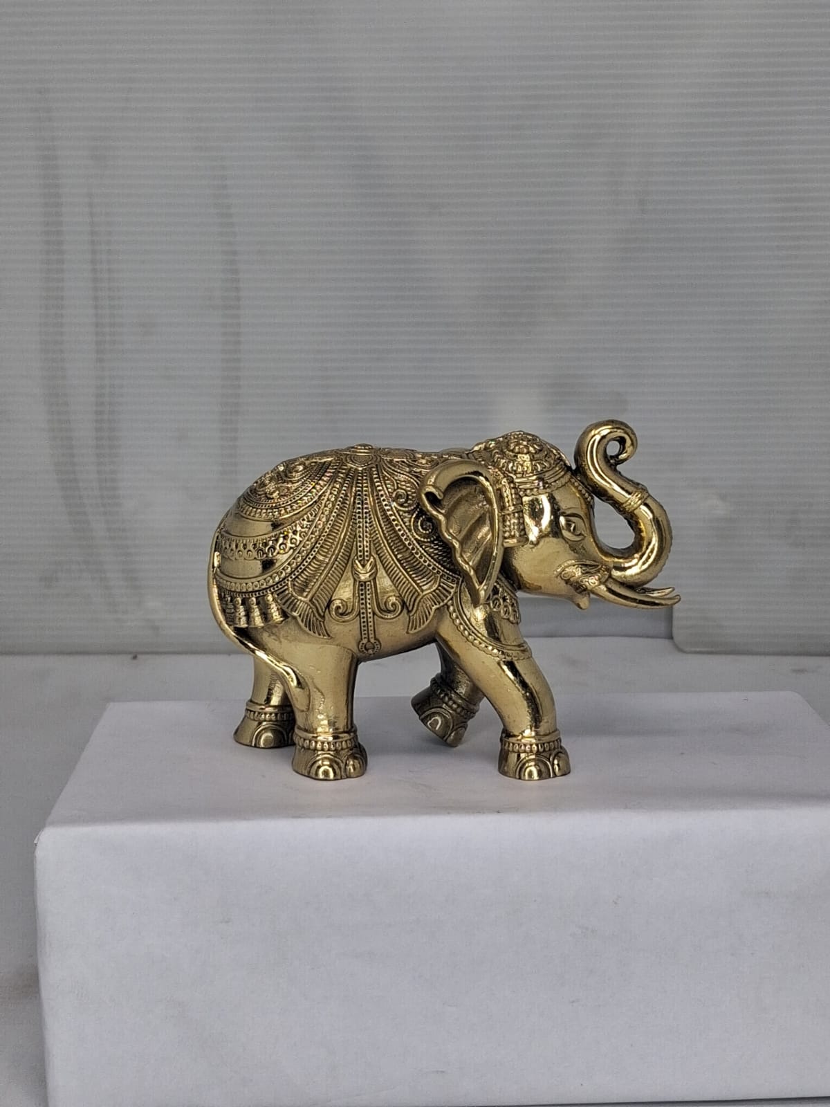 Brass Elephant Murti