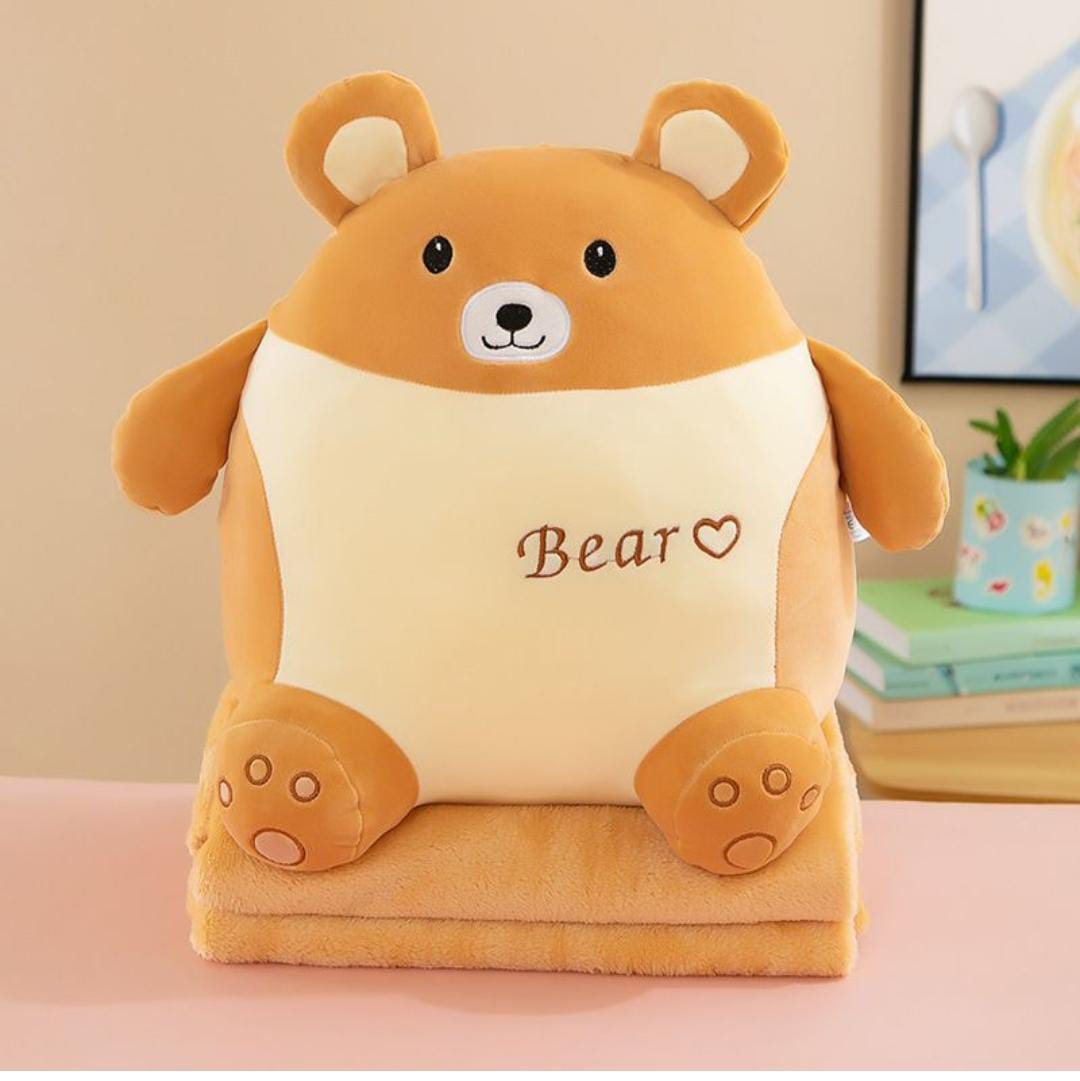 Super Soft Toys with AC Blankets Inside - The Gharnish - A Unit of Satkala Creations