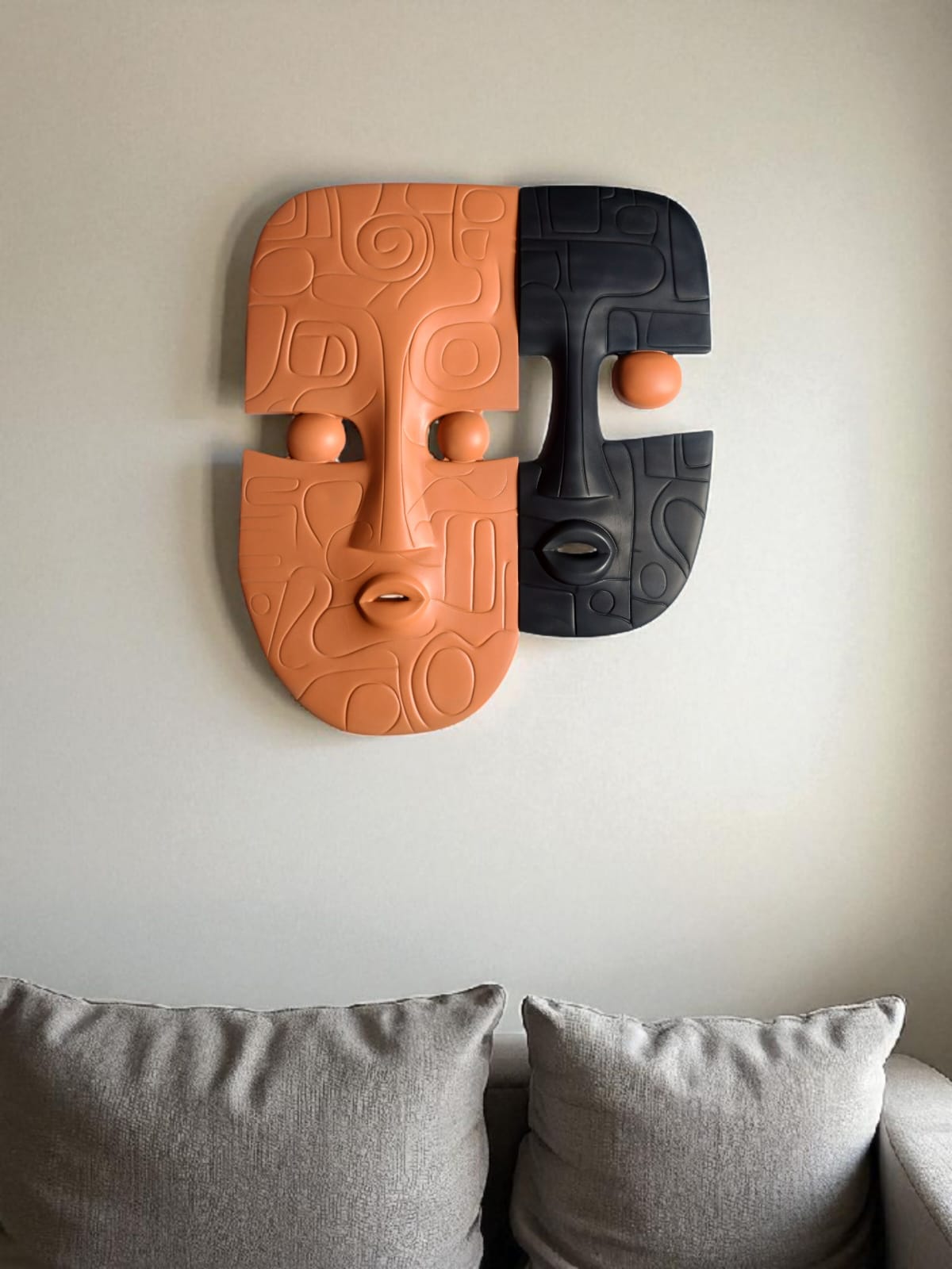 Contemporary Abstract Face Wall Art