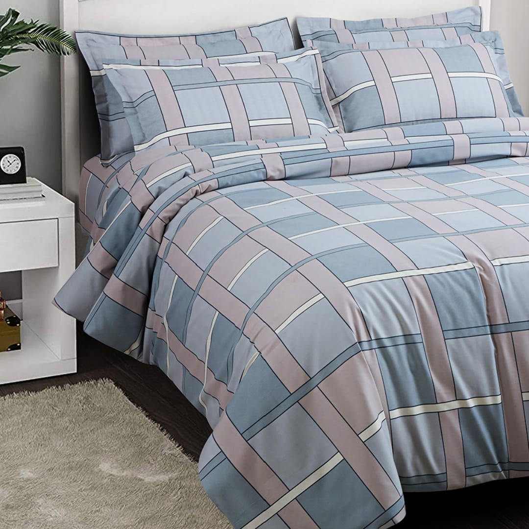 100 % Cotton Vintage 3 Pcs Bedding Set - The Gharnish - A Unit of Satkala Creations