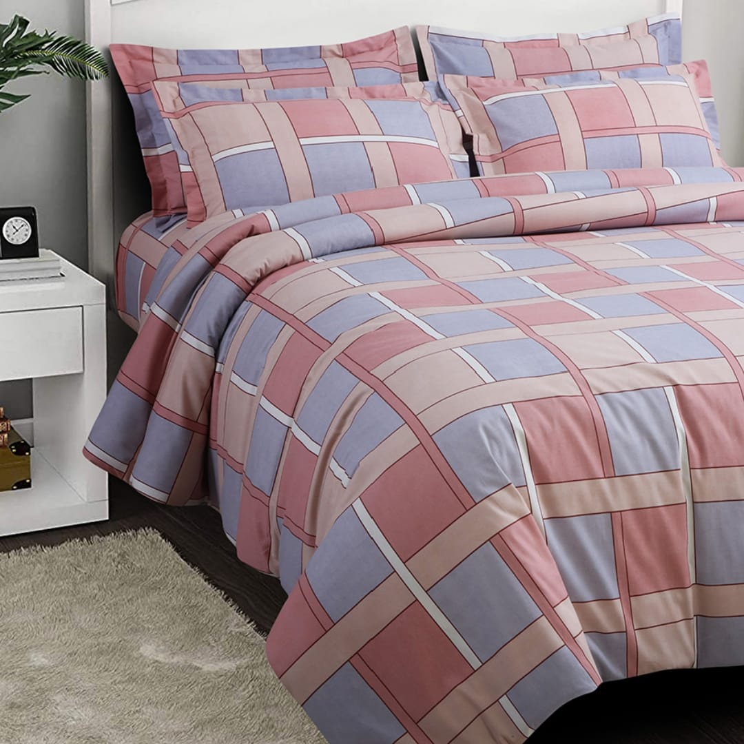 100 % Cotton Vintage 3 Pcs Bedding Set - The Gharnish - A Unit of Satkala Creations
