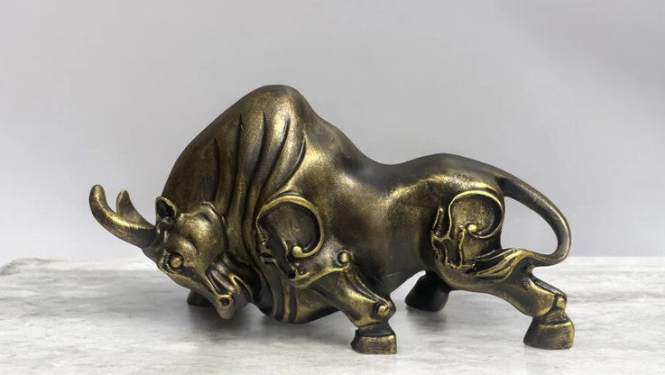 Stock Market Bull Statue / Devil bull for Home and Office - The Gharnish - A Unit of Satkala Creations