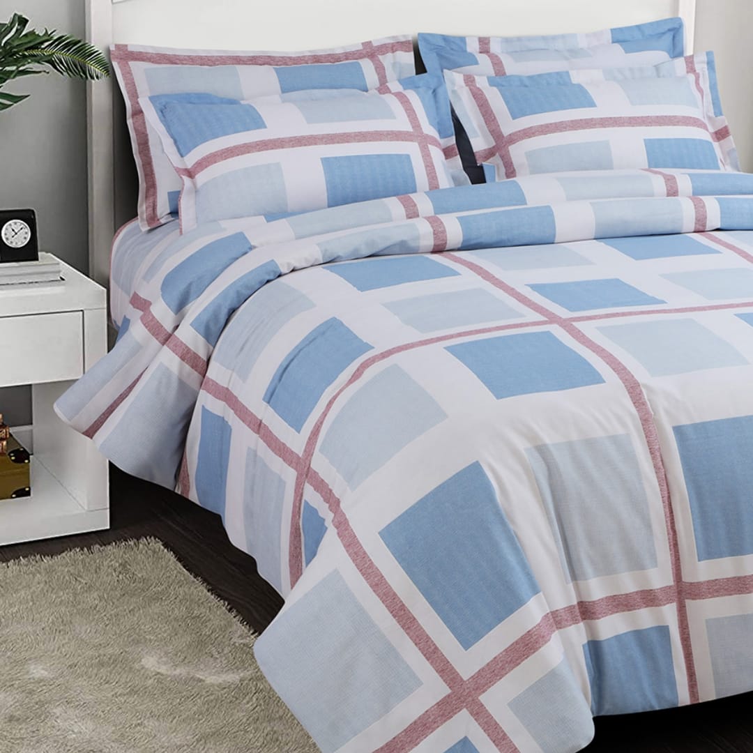 100 % Cotton Vintage 3 Pcs Bedding Set - The Gharnish - A Unit of Satkala Creations