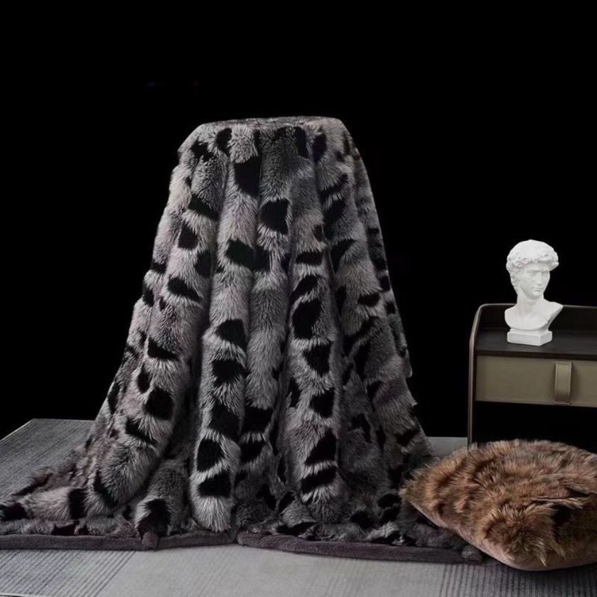 Korean Cashmere Panthar Furr Blanket - The Gharnish - A Unit of Satkala Creations
