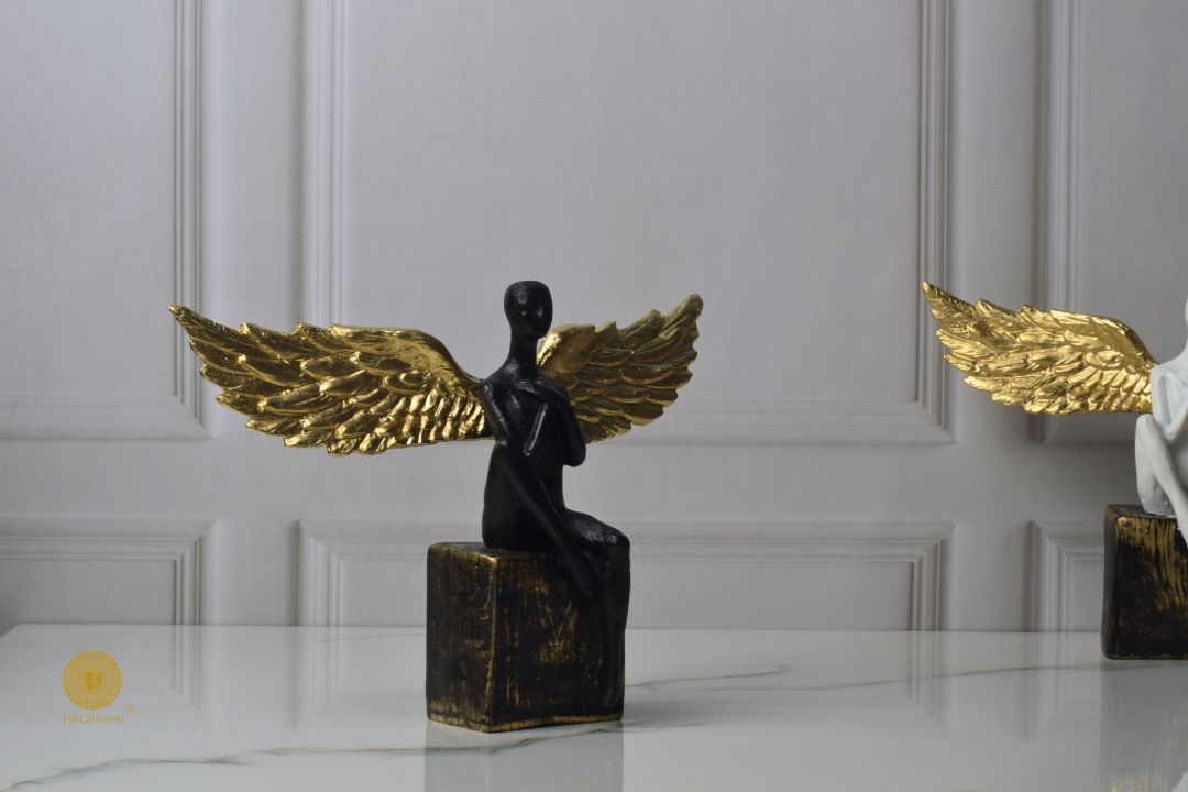 Fairy with Golden Wings (9x7 Inches) - The Gharnish - A Unit of Satkala Creations