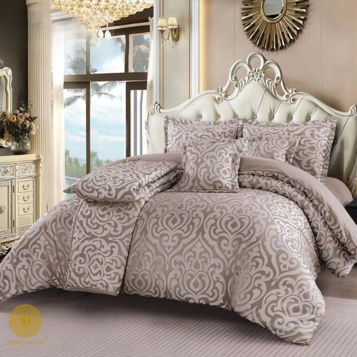 Ayat 6 Pcs Premium Bedding Set - The Gharnish - A Unit of Satkala Creations