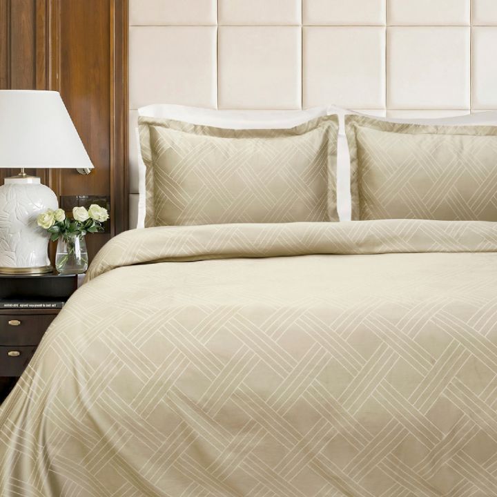 Egyptian Cotton 400 TC king size 3 Pcs Set - The Gharnish - A Unit of Satkala Creations