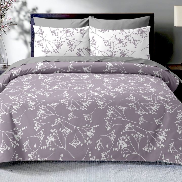 Nature Bliss 100% Cotton Double Bedsheet – Soft & Breathable with Pillow Covers - The Gharnish - A Unit of Satkala Creations